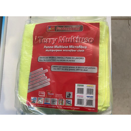 panno multiuso microfibra 40x40 10pz