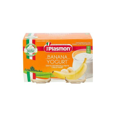 Merenda PLASMON banana e yogurt conf. 120g X 2 pezzi