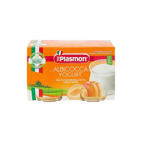 Merenda PLASMON albicocca e yogurt conf. 120g x 2 pezzi