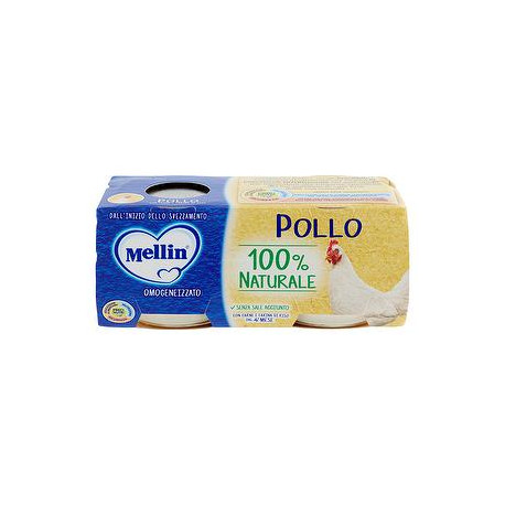 Omogeneizzati alla carne MELLIN pollo conf. 80 g x 2 pezzi