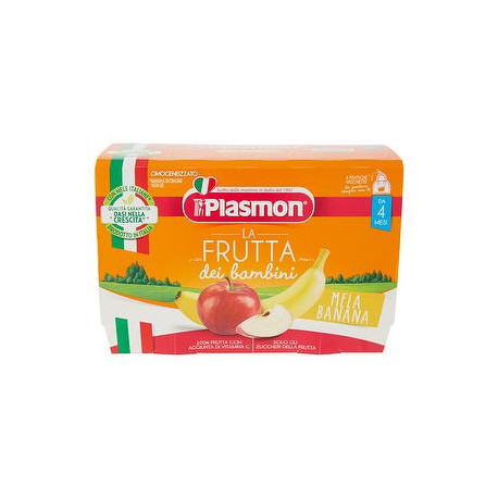 Omogeneizzati sapori di natura PLASMON mela banana conf. 100 g x 4 pezzi