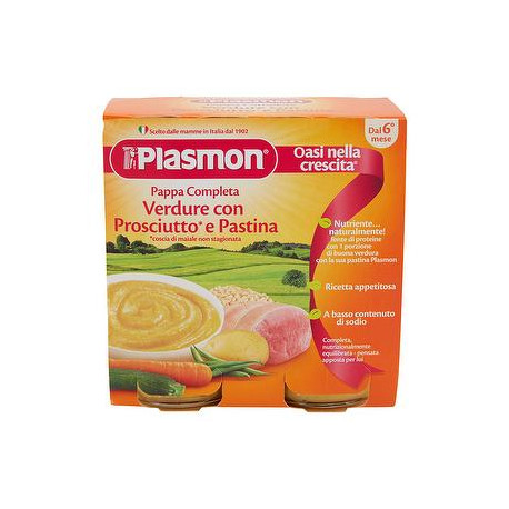 Pappa PLASMON prosciutto cotto + pastina 190g