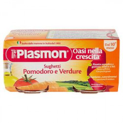 I sughetti PLASMON pomodoro e verdure conf. 80g X 2 pezzi