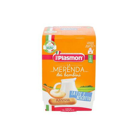 Merenda PLASMON latte e biscotto conf. 120g X 2 pezzi