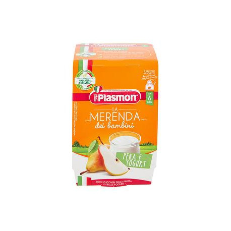 Merenda con yogurt sapori di natura PLASMON pera conf. 120g X 2 pezzi