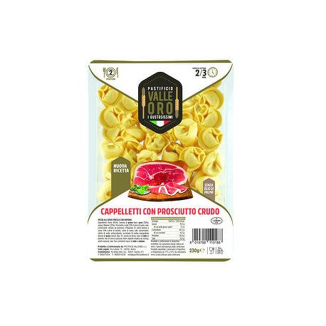 Cappelletti I Gustosissimi PASTIFICIO VALLEORO con prosciutto crudo  230gr