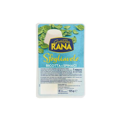 Tortellini sfogliavelo GIOVANNI RANA ricotta e spinaci 125gr