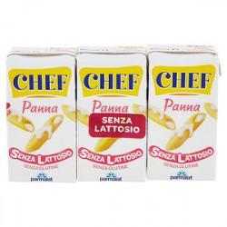 Panna CHEF PARMALAT senza glutine e senza lattosio conf. 125gr x 3 pezzi