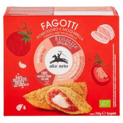 Fagotti bio ALCE NERO pomodoro e mozzarella 250gr conf. da 4 pezzi