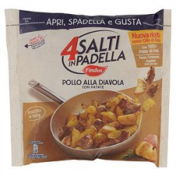 4 Salti in Padella Pollo alla diavola con patate FINDUS 500gr