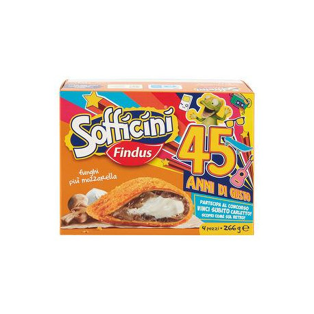 Sofficini FINDUS funghi più mozzarella 266gr conf. da 4 pezzi