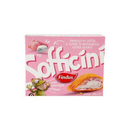 Sofficini FINDUS prosciutto cotto più mozzarella 266gr conf. da 4 pezzi