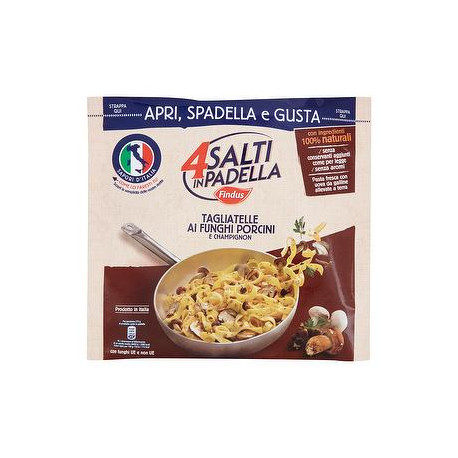 4 Salti in Padella FINDUS Tagliatelle ai funghi porcini e ...