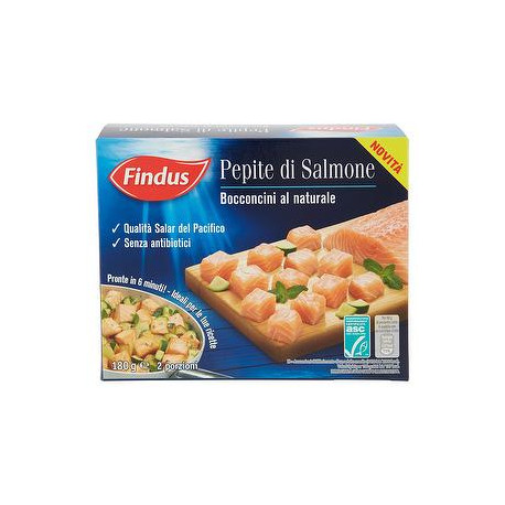 Pepite di Salmone FINDUS bocconcini al naturale 180gr