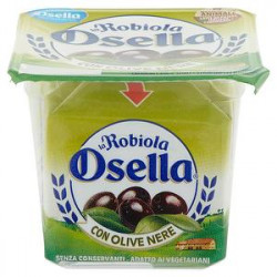 La Robiola fattorie OSELLA con olive nere 90gr