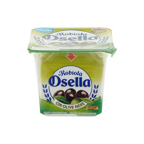 La Robiola fattorie OSELLA con olive nere 90gr