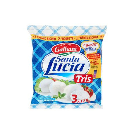 Mozzarella Santa Lucia GALBANI conf. 125gr x 3 pezzi