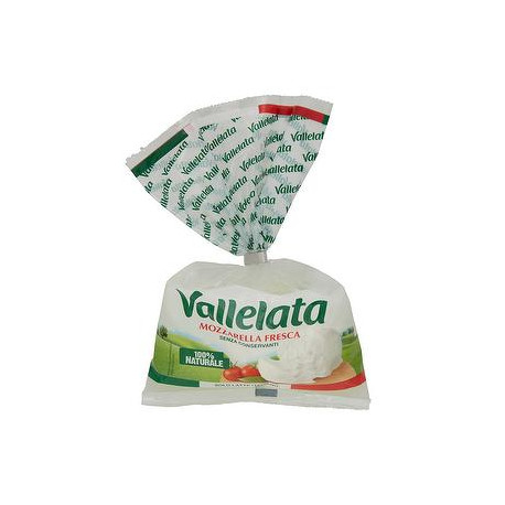 Mozzarella fresca VALLELATA 100% naturale take away 180gr