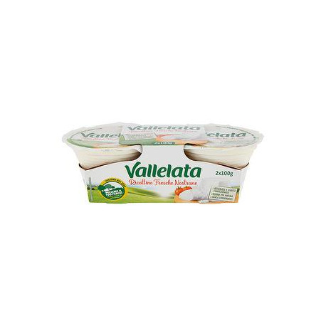 Ricottine fresche VALLELATA conf. 100gr x 2 pezzi