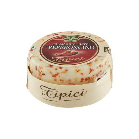 Caciotta mista I Tipici TREVALLI al peperoncino take away 180gr