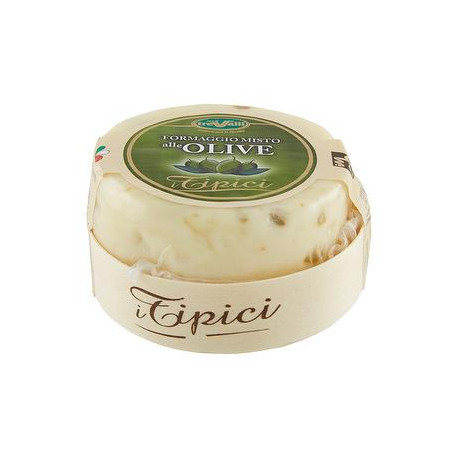 Caciotta mista I Tipici TREVALLI alle olive take away 180gr