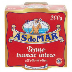 Trancio di Tonno intero ÀS DO MAR all'olio di oliva 200gr