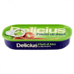 Filetti di alici DELICIUS all'olio di oliva 46gr