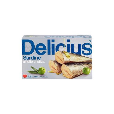 Sardine portoghesi DELICIUS all'olio di oliva 120gr