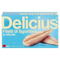 Filetti di sgombro DELICIUS al naturale 125/90gr