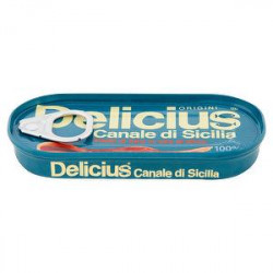 Filetti di alici DELICIUS canale di sicilia 28gr