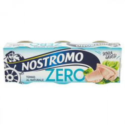 Tonno zero NOSTROMO al naturale conf. 65gr x 3 pezzi