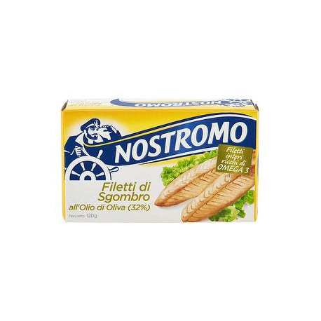 Filetti di sgombro NOSTROMO all'olio d'oliva 120gr