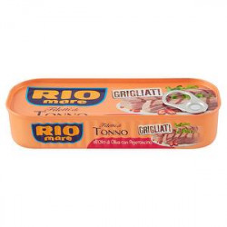 Filetti di tonno grigliati RIO MARE all'olio di oliva con peperoncino 120gr