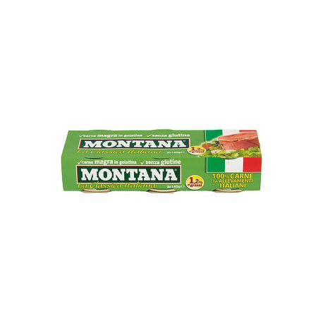 Carne in gelatina MONTANA conf. 140gr x 3 pezzi