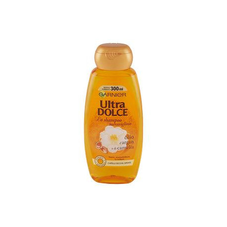 Shampoo Ultra Dolce GARNIER olio d'argan e di camelia 300ml