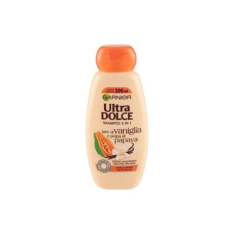 Shampoo Ultra Dolce GARNIER latte di vaniglia e papaya 300ml