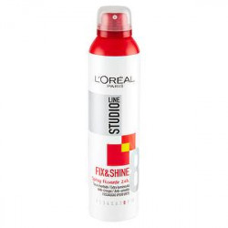 Spray fissa e illumina fix&shine studio line L'OREAL fissaggio iper forte 250ml