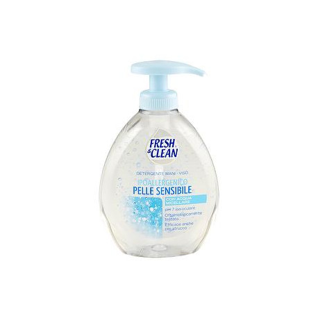 Sapone liquido mani e viso FRESH & CLEAN ipoallergenico pelle sensibile 300ml