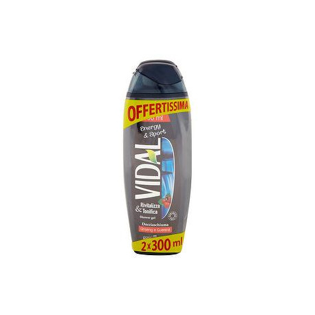 Doccia VIDAL energy & sport conf. 300ml x 2 pezzi