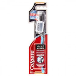 Spazzolino manuale slim soft COLGATE con carbone