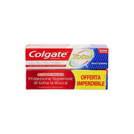 Dentifricio total COLGATE whitening conf. 75ml x 2 pezzi