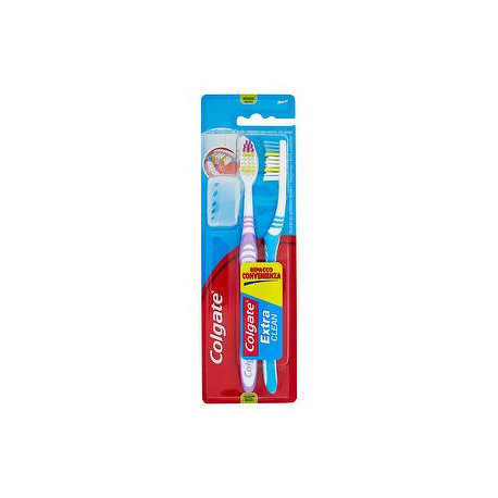 Spazzolino manuale extra clean COLGATE conf. da 2 pezzi