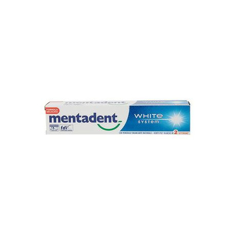 Dentifricio medium white system MENTADENT 75ml