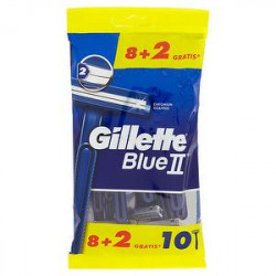 Rasoi usa e getta Blue II GILLETTE conf. da 8 + 2 pezzi gratis