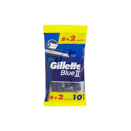 Rasoi usa e getta Blue II GILLETTE conf. da 8 + 2 pezzi gratis