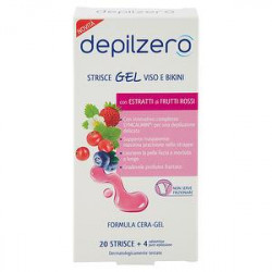 Strisce depilatorie viso DEPILZERO conf. da 20 strisce