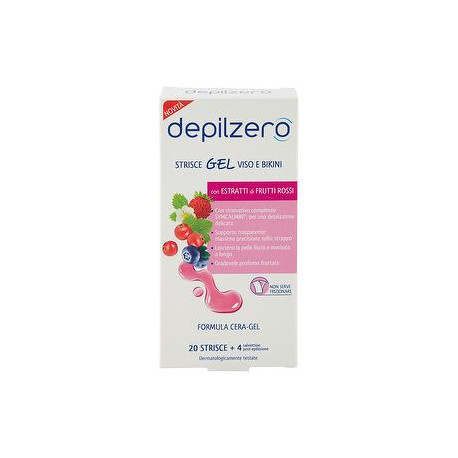 Strisce depilatorie viso DEPILZERO conf. da 20 strisce