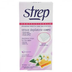 Strisce depilatorie Professionali STREP corpo conf. da 12 strisce + 4 salviettine