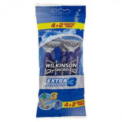 Rasoi Extra 3 Essential WILKINSON conf. da 4 + 2 pezzi gratis