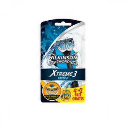 Rasoi Activ Xtreme3 WILKINSON conf. da 4 + 2 pezzi gratis